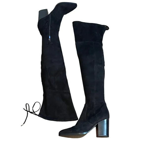 NEW MARC FISHER Women's Black Arletta Over The Knee Boots/Booties Size 8.5 M