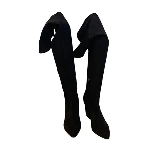 NEW MARC FISHER Women's Black Arletta Over The Knee Boots/Booties Size 8.5 M
