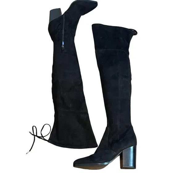 NEW MARC FISHER Women's Black Arletta Over The Knee Boots/Booties Size 8.5 M