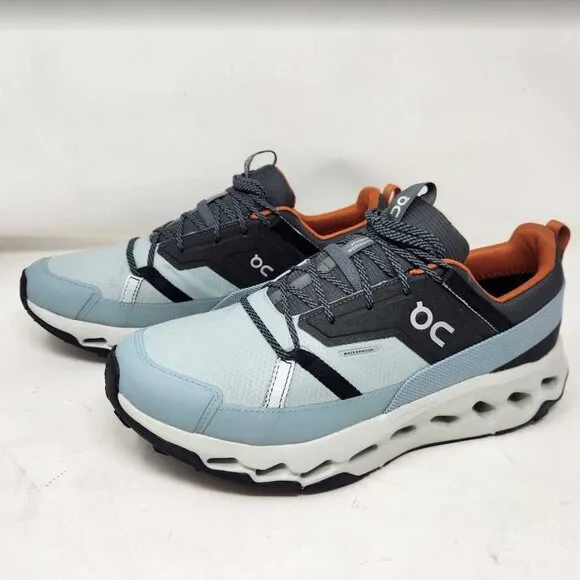 New men's 11 ON Cloudhorizon WP waterproof hiking shoes Lead / Mineral sneakers
