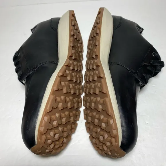 New Merrel Mens Ashford Athletic Sneakers Black Leather Low Top Lace Up Size 8