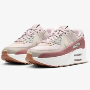 New NIKE AIR MAX 90 LV8 Platform Women Sneakers Iron Mauve size 9 FD4328 001