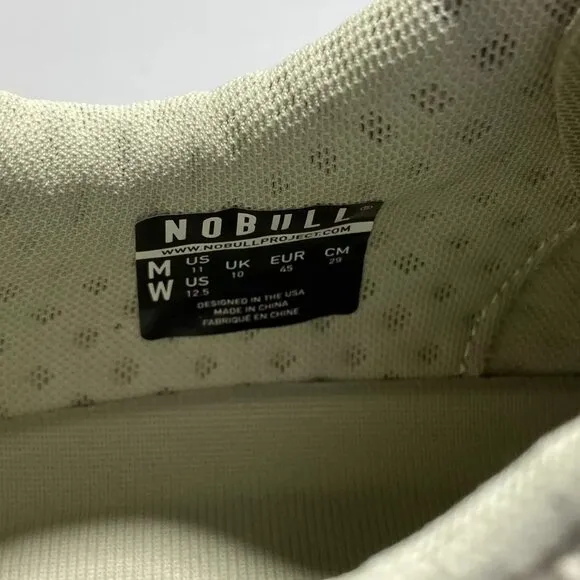 NEW NOBULL Unisex SF Trainer Low Sneakers Size W12.5/M11 Balance Beige Comfort