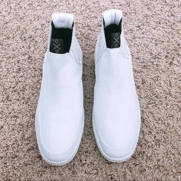 NEW O.X.S. Woobie White High Top Sneakers Leather Size 11 New in Box Retail $288