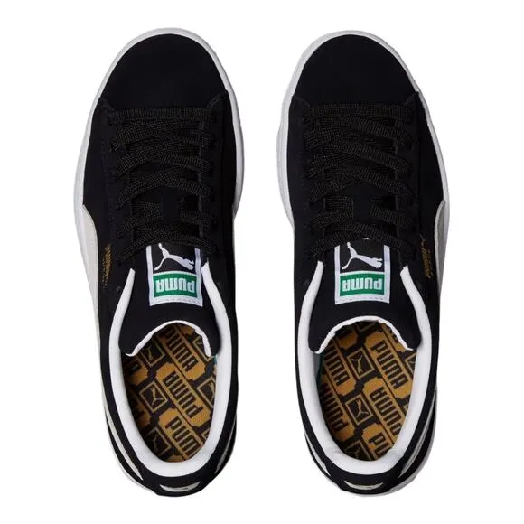 NEW PUMA Suede Classic XXI SNEAKERS Womens 13 Mens 11.5 Black &amp; White SHOE Boxed