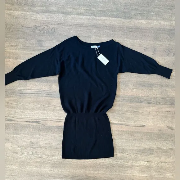 New Ramy Brook Anna Dress-Color: Black-Size Medium-Retail $395-100% Wool-Soft