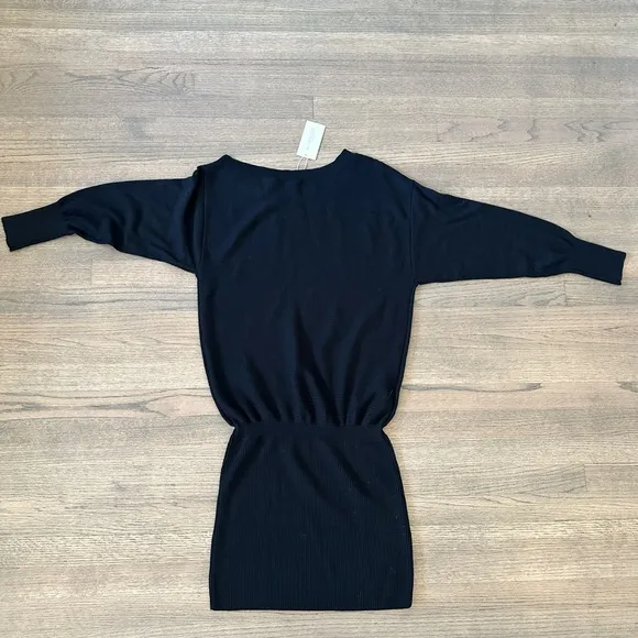 New Ramy Brook Anna Dress-Color: Black-Size Medium-Retail $395-100% Wool-Soft