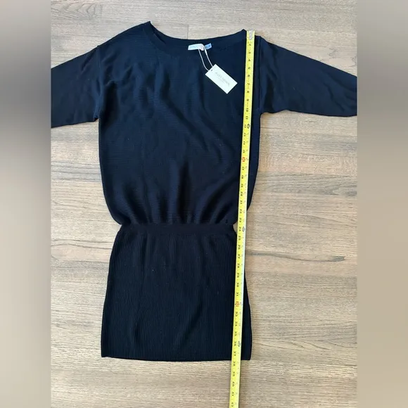 New Ramy Brook Anna Dress-Color: Black-Size Medium-Retail $395-100% Wool-Soft