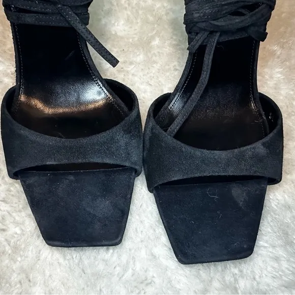 New Saint Laurent Paz Heeled Sandals Size 38