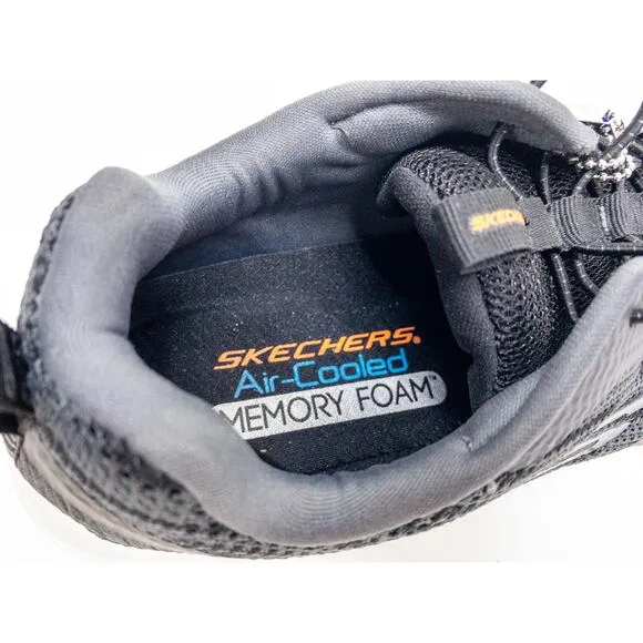 New Skechers Men Black Gray Lace Up Bounder Sneakers 11