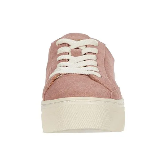 NEW SOLUDOS Suede Ibiza Platform Sneakers Dusty Rose for women 126mn