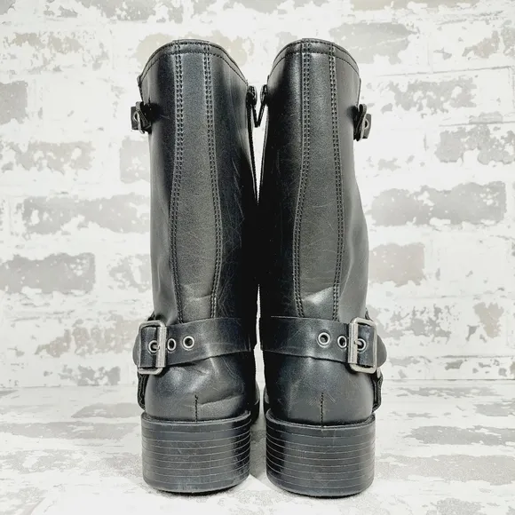 NEW Steve Madden Girls Beckky Mid-Calf Black Boots i888