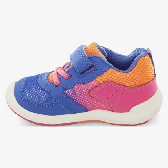 NEW Stride Rite Size 5 Wide Baby Girls Winslow Machine Washable Sneaker - Multi