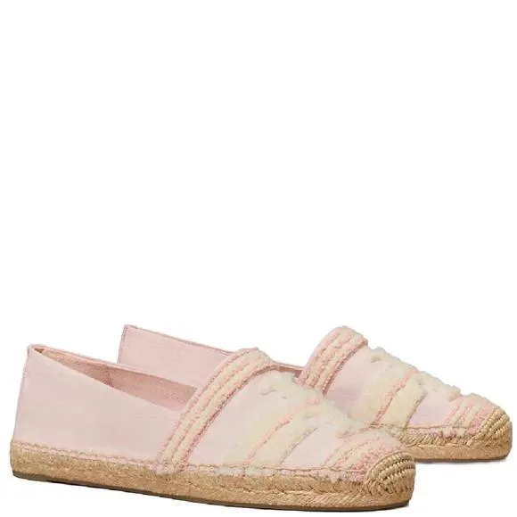 NEW TORY BURCH women's double t espadrille shoes in pink