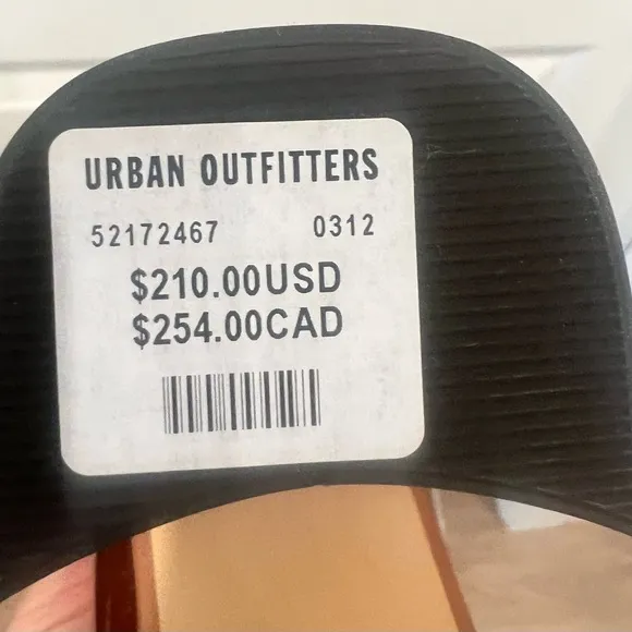 NEW Urban Outfitters Mid Calf Brown Patent Block Heel Boots
