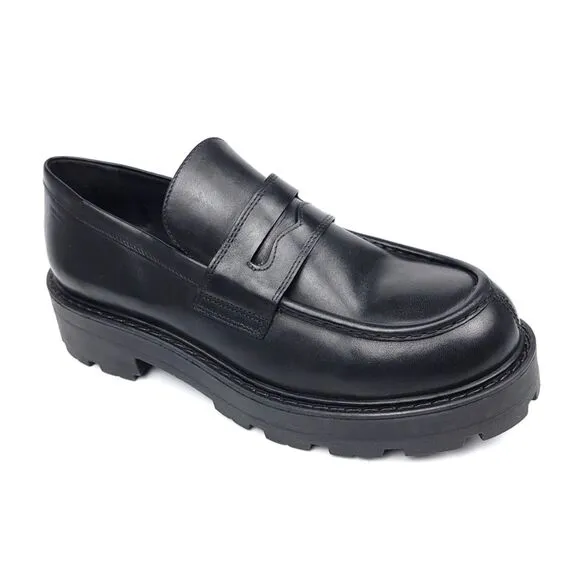 NEW Vagabond Cosmo 2.0 Loafer Dark Academia 90s Platform Grunge Black Leather 11