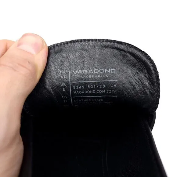 NEW Vagabond Cosmo 2.0 Loafer Dark Academia 90s Platform Grunge Black Leather 11