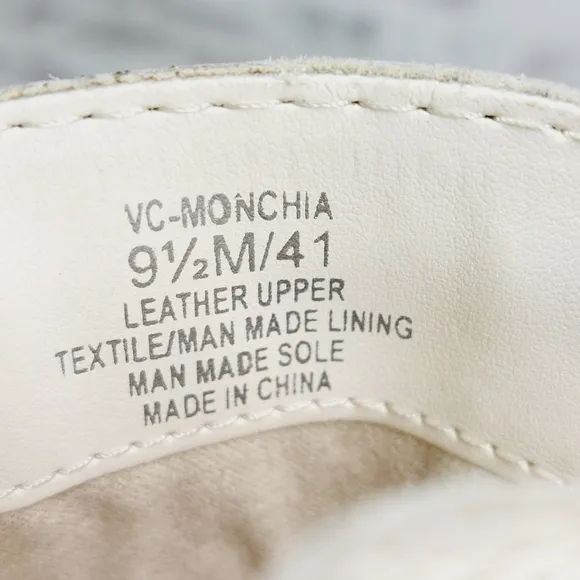 NEW Vince Camuto Monchia Black White Women's Chunky Ankle Boots B443