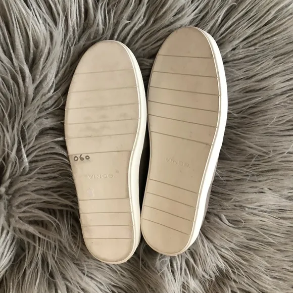 NEW Vince Corbin slip on gray leather sneakers