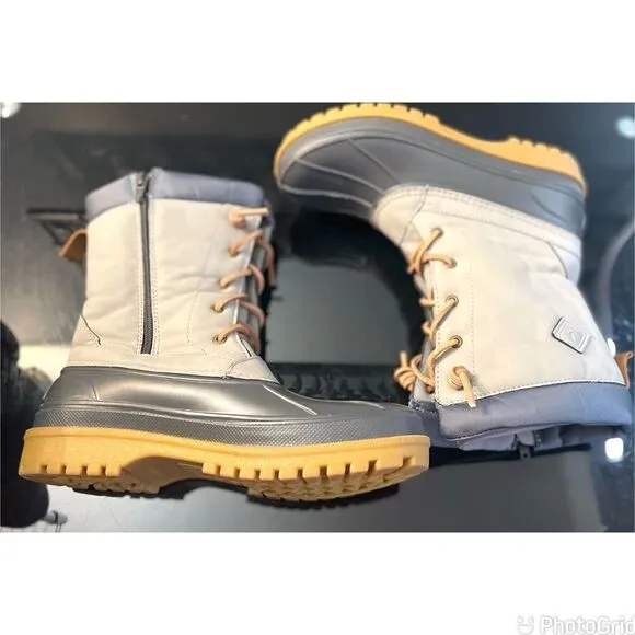 New Sperry Trailboard Duck Boots Gray Youth 5M Cushioned Insole Rubber Outsole