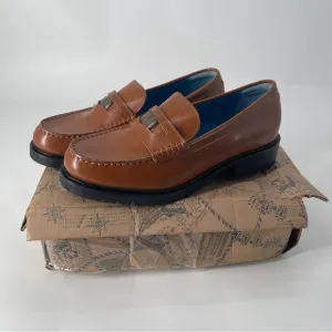 NIB Free People Liv Brown Penny Loafers Women’s Size 7.5