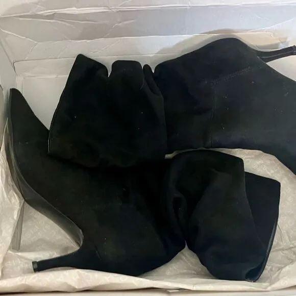 NIB Marc Fisher Black Manya Boots sz 9