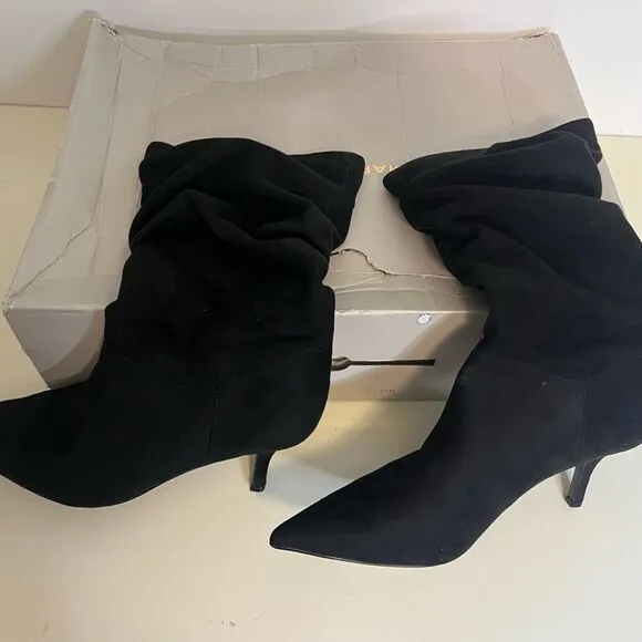 NIB Marc Fisher Black Manya Boots sz 9