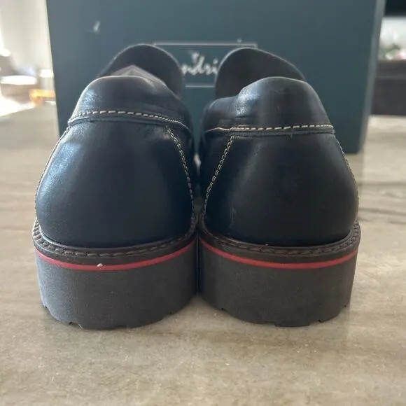 NIB Sandrino by Sandro Moscoloni Penny Loafers, Blue Leather, Men's Size 11D