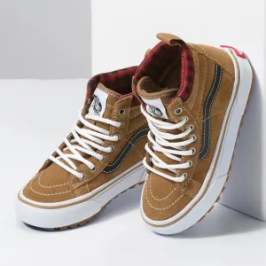 NIB Vans Kid’s SK8-Hi MTE Plaid Brown High-Top Sneakers Little Kid’s Size 1
