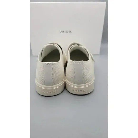 NIB Vince Blair Velcro Womens Grip-Tape Canvas Sneakers White Size 7 M MSRP $225