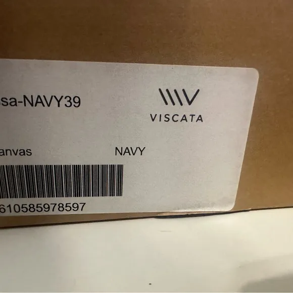 NIB Viscate, Navy Espadrilles, 39/8