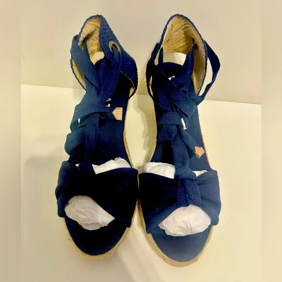 NIB Viscate, Navy Espadrilles, 39/8