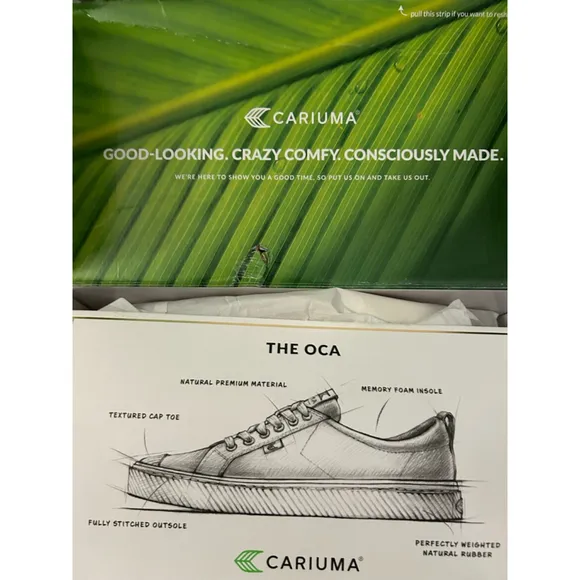 NIB Women's Cariuma OCA Low Canvas Sneakers Size 5 Shadow Blue