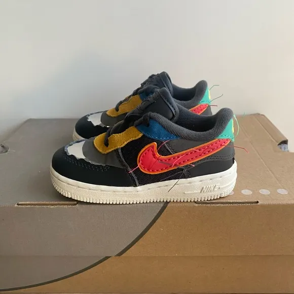 Nike Air Force 1 Black History Month Toddler Sneakers- SZ 7 C