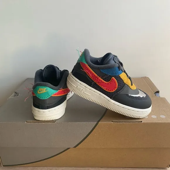 Nike Air Force 1 Black History Month Toddler Sneakers- SZ 7 C