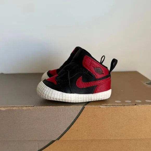 ❣️Nike Air Jordan 1 Crib Bootie ‘Bred’ Baby Sneakers - SZ 2 C