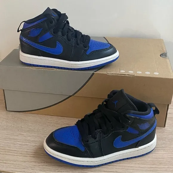 Nike Air Jordan 1 Mid “Royal” Toddler Sneakers - SZ 11 C