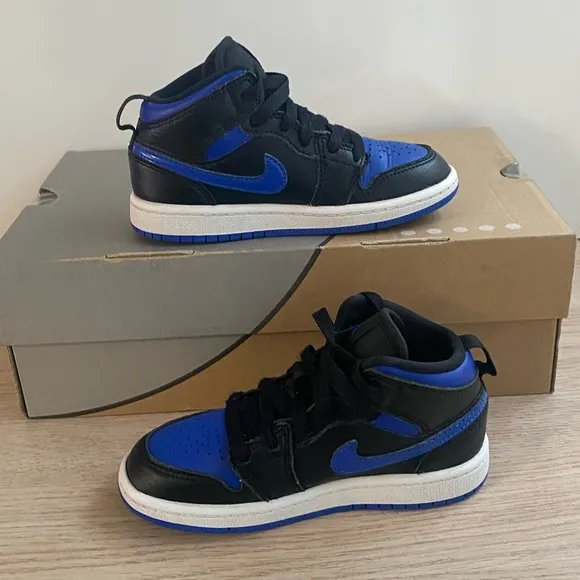 Nike Air Jordan 1 Mid “Royal” Toddler Sneakers - SZ 11 C