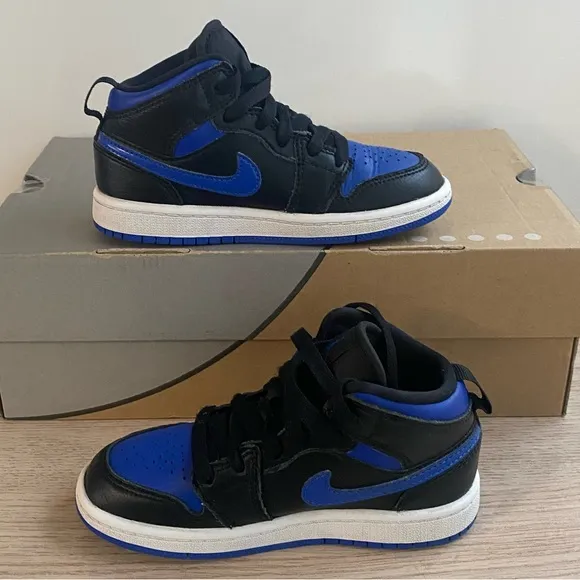 Nike Air Jordan 1 Mid “Royal” Toddler Sneakers - SZ 11 C