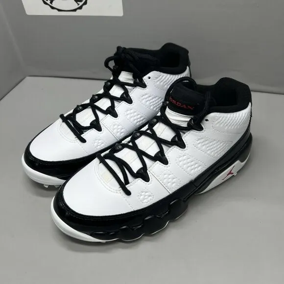 NIKE AIR JORDAN 9 GOLF White Black True Red FJ5934-100 Men Sz 6.5 Women Sz 8 NEW
