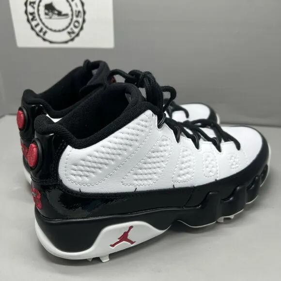 NIKE AIR JORDAN 9 GOLF White Black True Red FJ5934-100 Men Sz 6.5 Women Sz 8 NEW