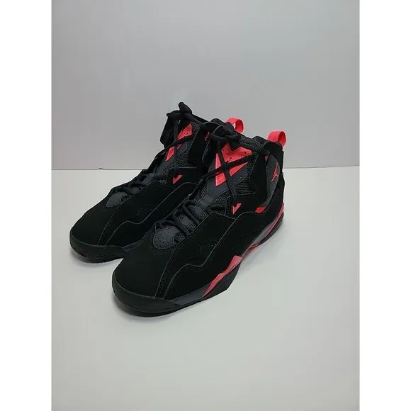 Nike Air Jordan True Flight Size 5Y Black GS Red 343795-062 Youth Boys Shoe
