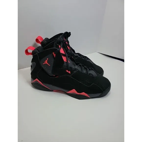 Nike Air Jordan True Flight Size 5Y Black GS Red 343795-062 Youth Boys Shoe