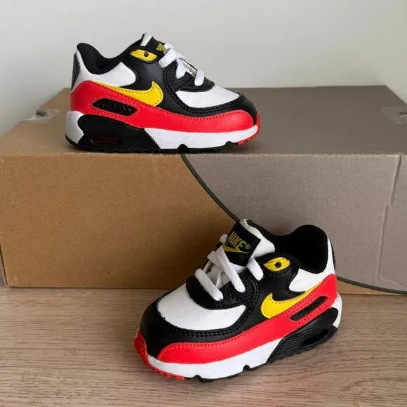 Nike Air Max 90 ‘Chrome Yellow/Crimson Toddler Sneakers - SZ 5 C