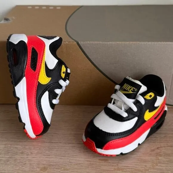 Nike Air Max 90 ‘Chrome Yellow/Crimson Toddler Sneakers - SZ 5 C
