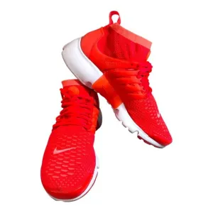 Nike Air Presto Fly Knit Mens Red Ultra Orange Athletic Sneakers 8.5  READ