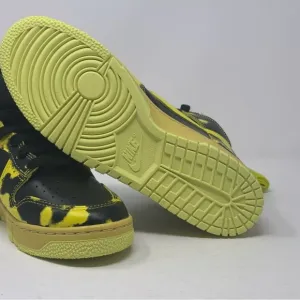 Nike Black and Yellow Sneakers with Camouflage Pattern