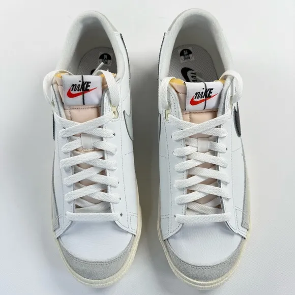 Nike Blazer Low '77 Split White Black Leather Sneakers Men's Size 10