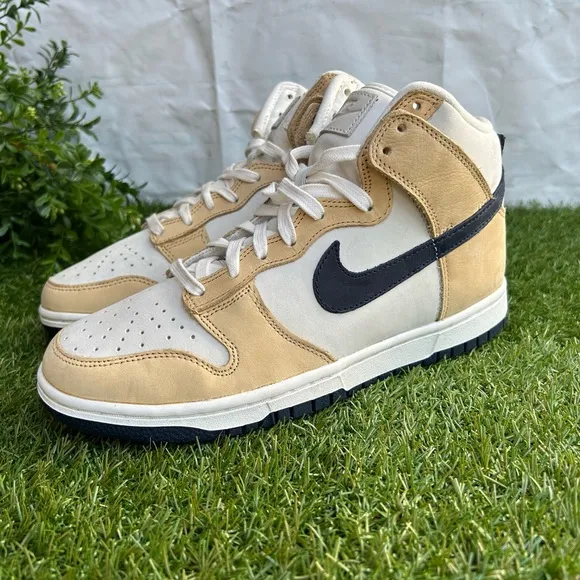 Nike Dunk High premium sneakers in off white and sand size 8.5 new no box