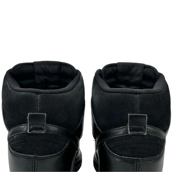 Nike Dunk Sky Hi Essential Black Hidden Wedge Sneakers - Black Out Colorway 9.5